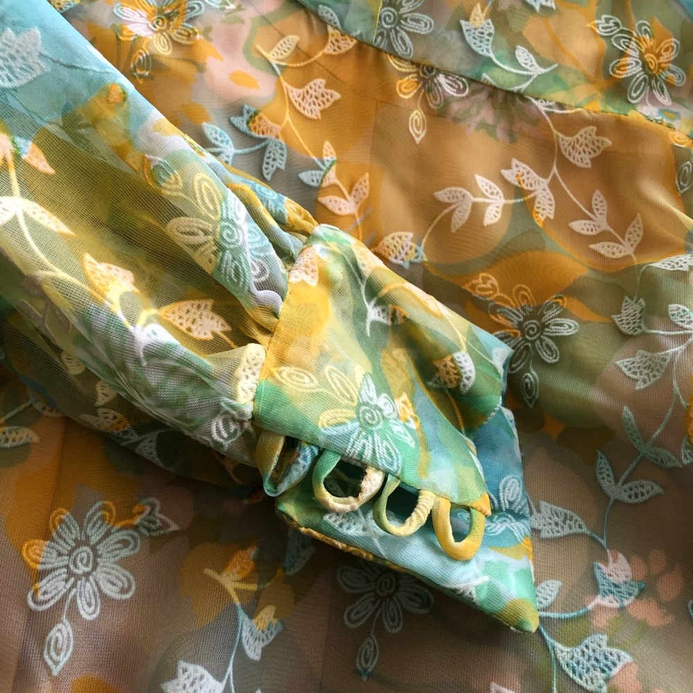 VTG Handmade Floral Dress - Picture 11 of 12